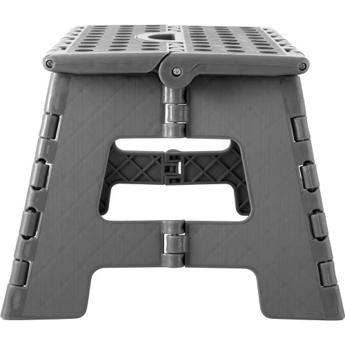 Banqueta pl�stica dobr�vel cinza 220 mm