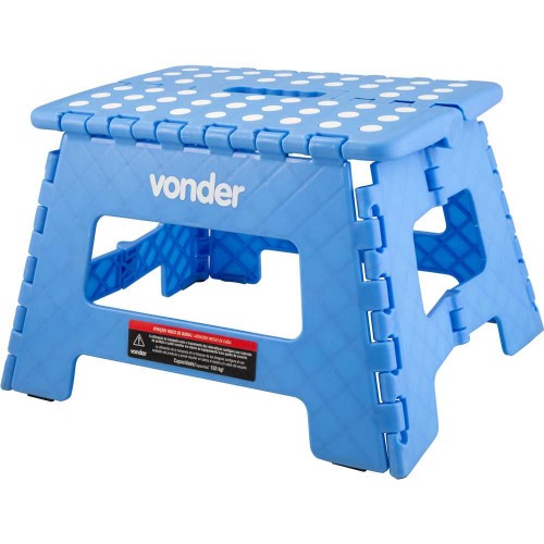 Banqueta pl�stica dobr�vel azul 220 mm