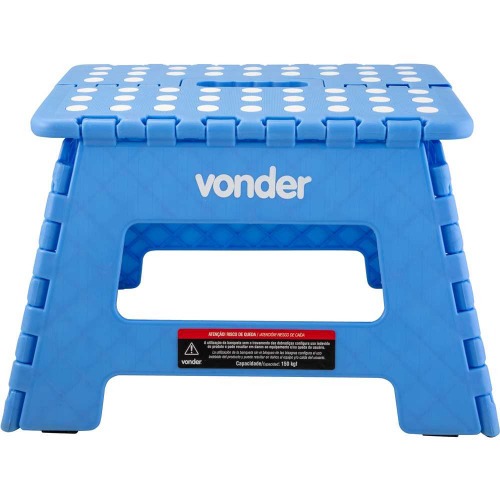 Banqueta pl�stica dobr�vel azul 220 mm