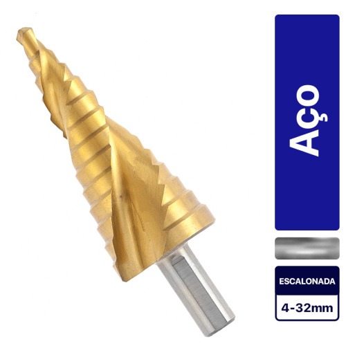 Broca escalonada a�o r�pido 4 a 32 mm - 723599