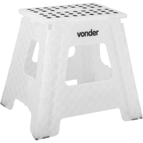 Banqueta pl�stica dobr�vel transparente 360 mm