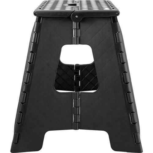 Banqueta plástica dobrável preta 360 mm Banqueta plástica dobrável preta 360 mm