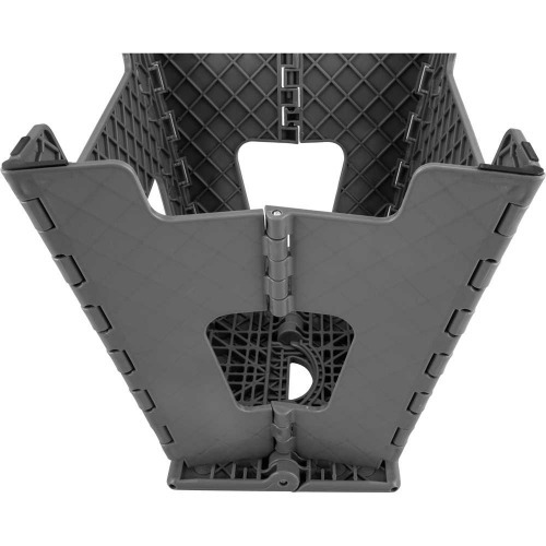 Banqueta pl�stica dobr�vel cinza 360 mm