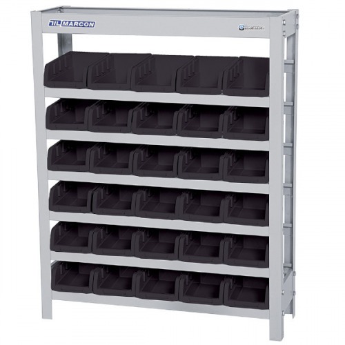 Estante met�lica com 30 gavetas n� 3 preta - EP30/3P