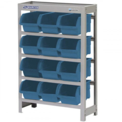 Estante metálica com 12 gavetas n° 5 azul - EP12/5A Estante metálica com 12 gavetas n° 5 azul - EP12/5A