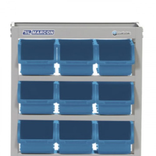 Estante metálica com 12 gavetas n° 5 azul - EP12/5A Estante metálica com 12 gavetas n° 5 azul - EP12/5A