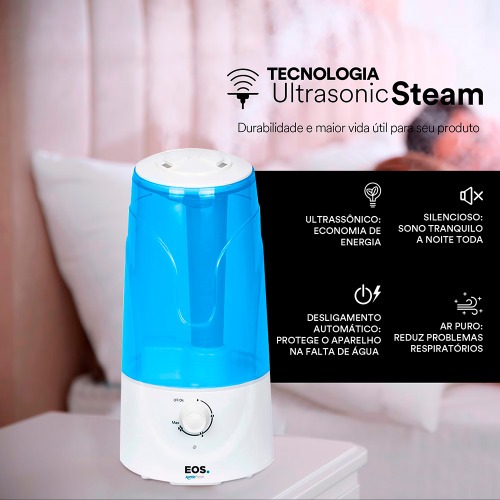 Umidificador e Aromatizador de Ar Ultrass�nico 3L  Artic Fresh - EUM02A  110V/220V
