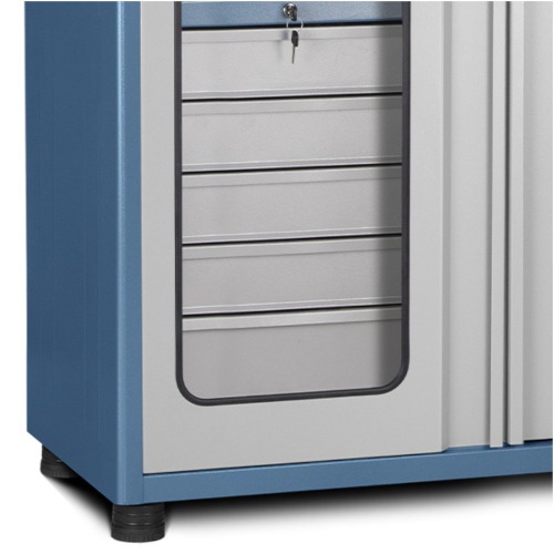 Arm�rio com 1 prateleira 5 gavetas e portas de acr�lico - AM-12