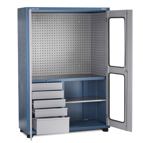 Arm�rio com 1 prateleira 5 gavetas e portas de acr�lico - AM-12