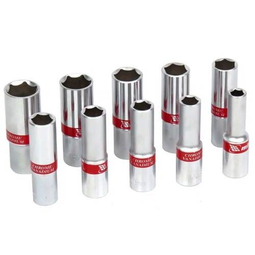 Jogo de soquete sextavado longo 10 a 22 mm 1/2