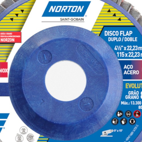 Disco de lixa flap disc reto 4.1/2