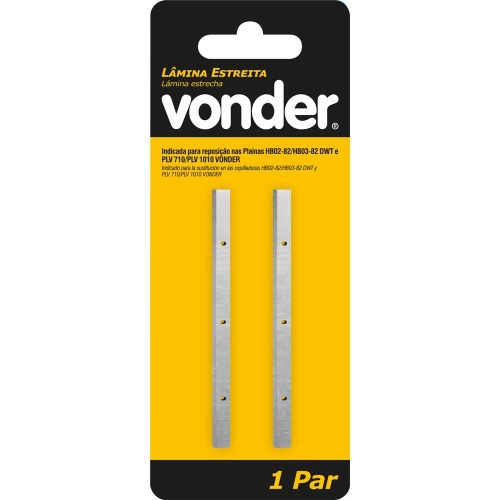 L�mina estreita para plainas el�tricas 82 x 5,5 x 1,1 mm 2 pe�as