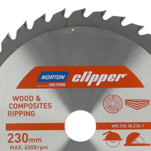 Disco de serra para madeira 230 x 30 mm 36 dentes - Clipper