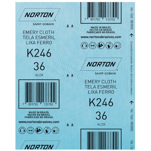 Folha de lixa para ferro 225 x 275 mm - K246