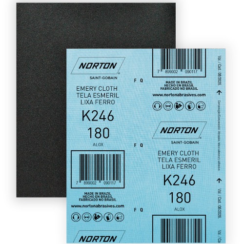 Folha de lixa para ferro 225 x 275 mm - K246 Folha de lixa para ferro 225 x 275 mm - K246