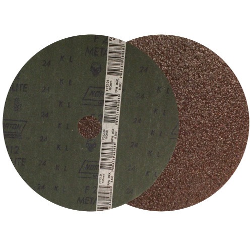 Disco de lixa de fibra 180 mm gr�o 24 - F247