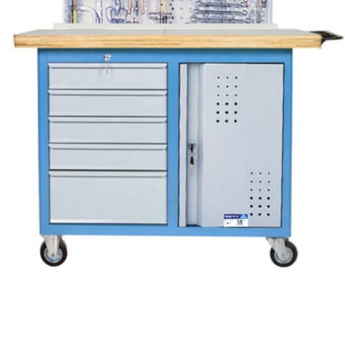Bancada m�vel com painel retr�til 5 gavetas e 1 prateleira - 2002