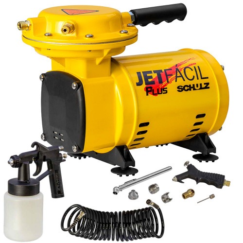 Compressor de ar direto 2,3 p�s 1/3 hp com acess�rios - Jet F�cil Plus  220V