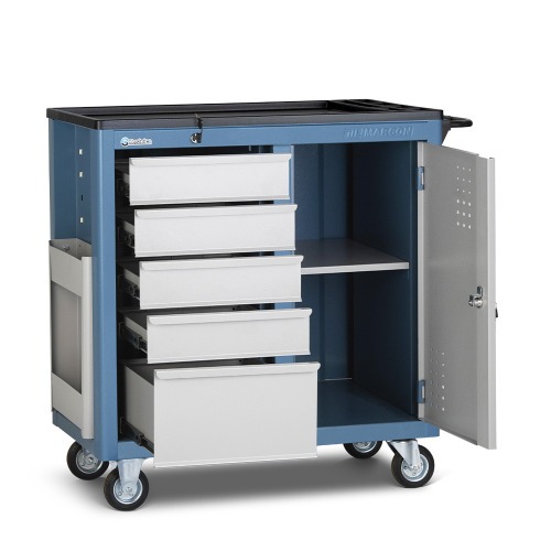 Carrinho para ferramentas fechado com 5 gavetas - CR-15