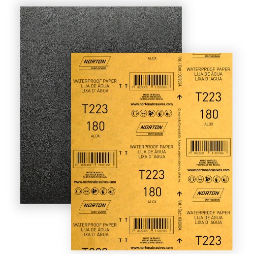 Folha de lixa D'água 225 x 275 mm - T223 Folha de lixa D'água 225 x 275 mm - T223