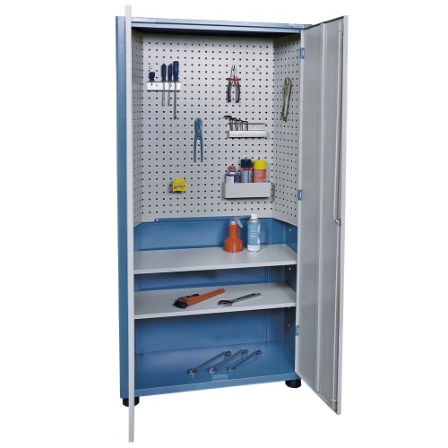 Armário para ferramentas com 2 prateleiras e portas de aço - AM-73 Armário para ferramentas com 2 prateleiras e portas de aço - AM-73