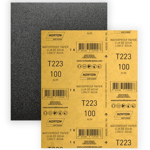 Folha de lixa D'�gua 225 x 275 mm - T223