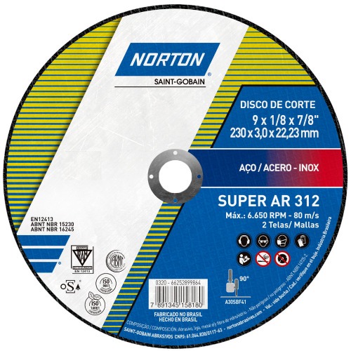Disco de corte para metal 9