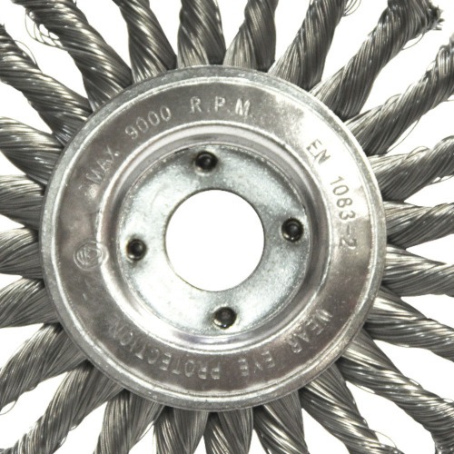 Escova circular ondulada latonada 152,4 x 19 mm