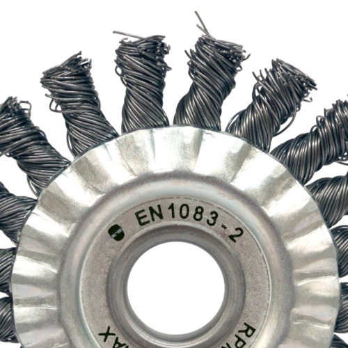 Escova de a�o circular torcida 114,3 x 12,7 mm