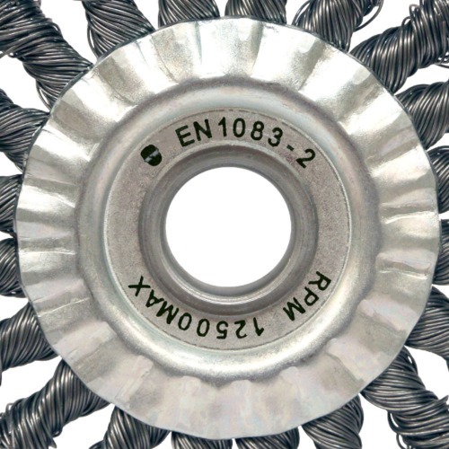 Escova de a�o circular torcida 114,3 x 12,7 mm