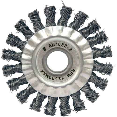 Escova de a�o circular torcida 114,3 x 12,7 mm