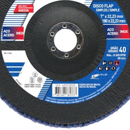 Disco de lixa flap fibra 7