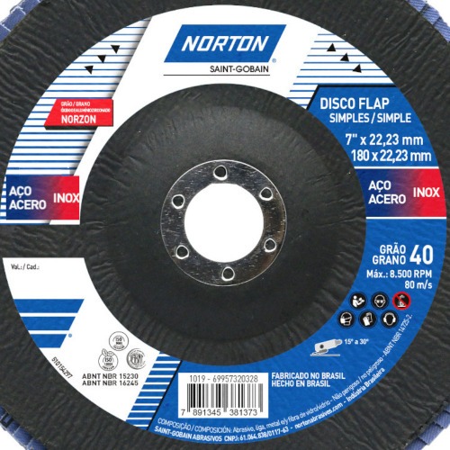 Disco de lixa flap fibra 7