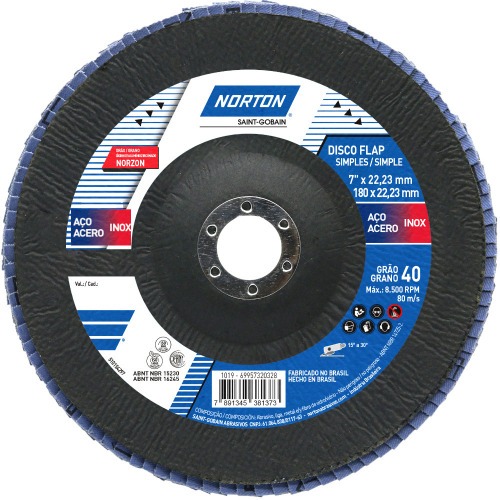 Disco de lixa flap fibra 7