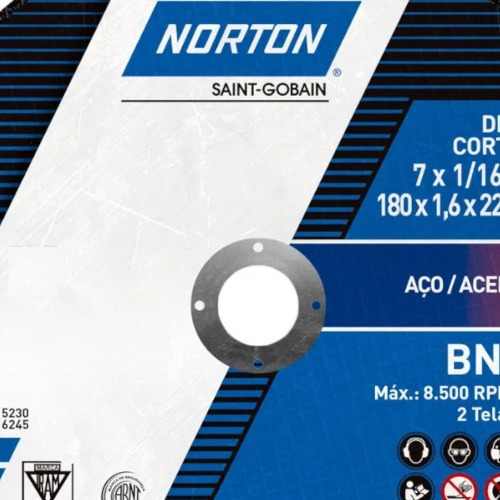 Disco de corte para a�o carbono e inox 7