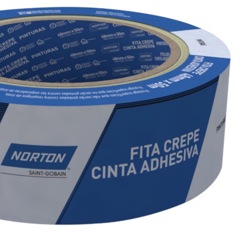 Fita crepe adesiva de 48 mm x 50 metros