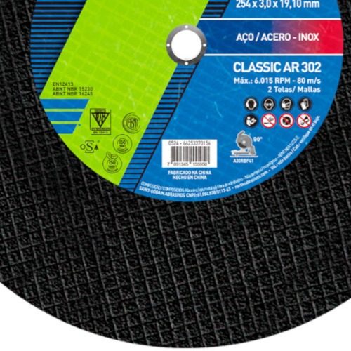 Disco de corte para a�o 10