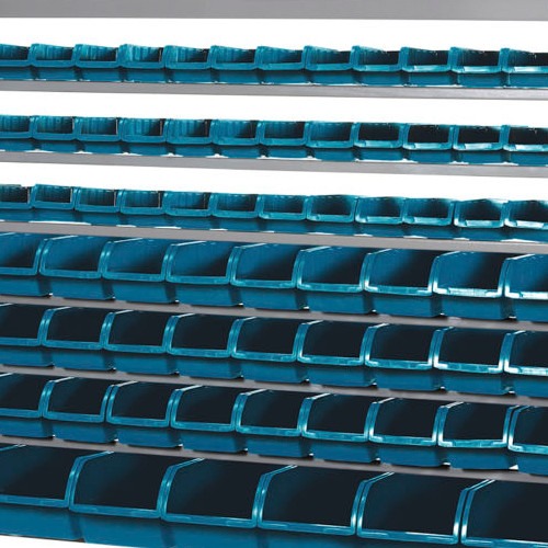 Estante met�lica com 82 gavetas medidas diversas azul - EF82A