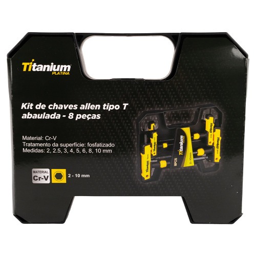 Jogo de chave allen abaulada cabo 