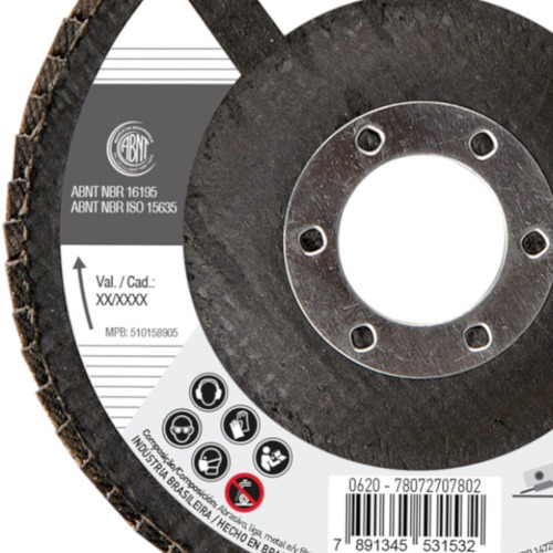Disco de lixa flap disc 4.1/2