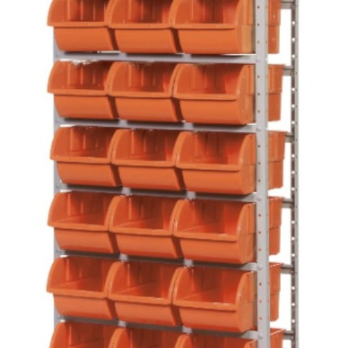 Estante met�lica com 21 gavetas n� 7 laranja - EF21/7L
