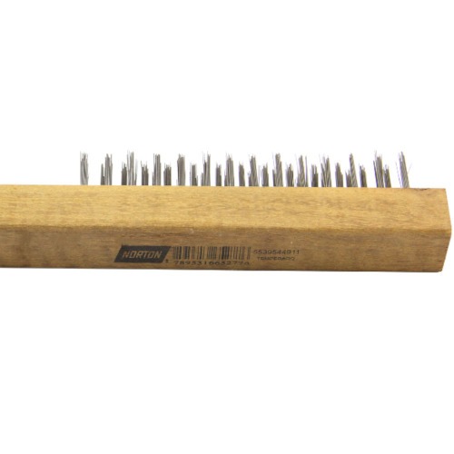 Escova de a�o temperado manual com 3 fileiras