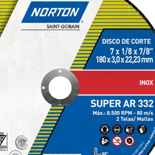 Kit 25 Discos de corte para inox 7 x 1/8 x 7/8