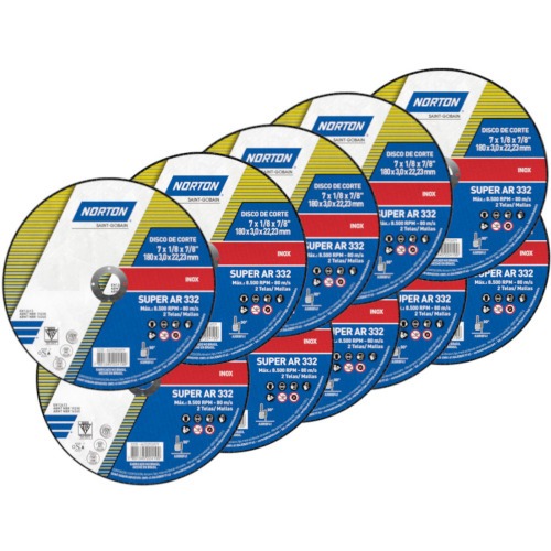 Kit 25 Discos de corte para inox 7 x 1/8 x 7/8