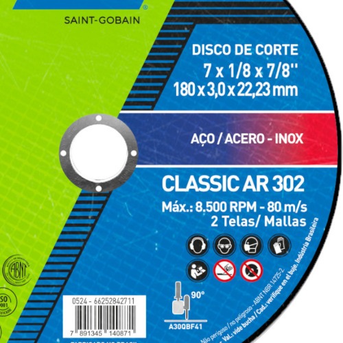 Kit 25 Discos de corte para metal 7 x 1/8 x 7/8