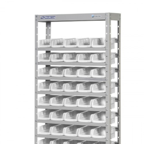 Estante metálica com 60 gavetas n° 3 branca - EF60/3B Estante metálica com 60 gavetas n° 3 branca - EF60/3B