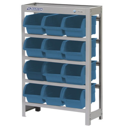Estante met�lica com 12 gavetas n� 5 azul - EM12/5A