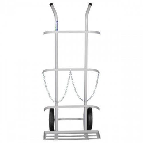 Carro para transporte de oxig�nio e acetileno capacidade para 2 cilindros - TM-48