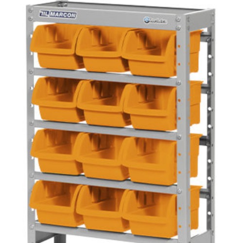 Estante met�lica com 12 gavetas n� 5 laranja - EF12/5L