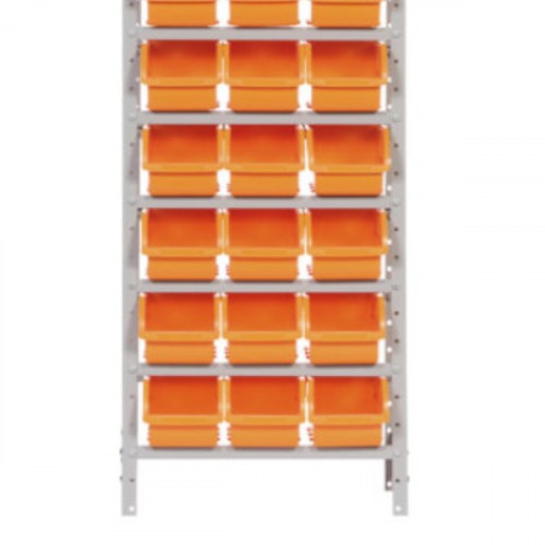Estante met�lica com 27 gavetas n� 5 laranja      